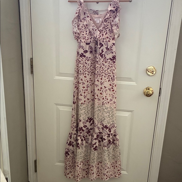 Xhilaration Dresses & Skirts - Xhilaration Pink and Purple Floral Maxi Dress